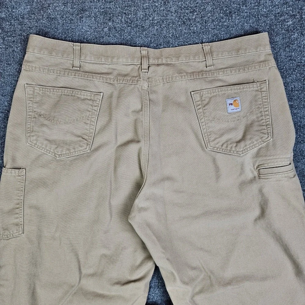 Carhartt‎ RF Flame-Resistant Midweight Canvas Pants Mens 44x32 Tan Cat 2